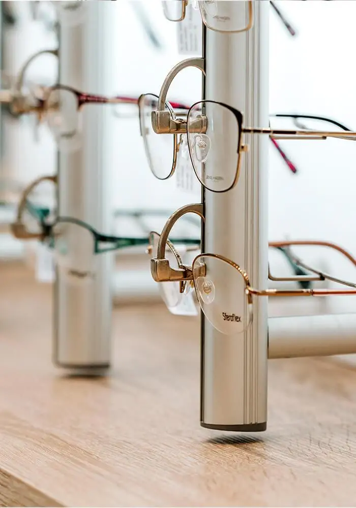 eyeglass frame display rod