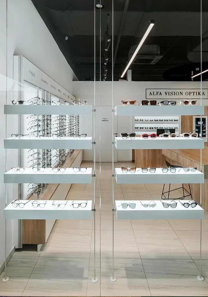 optical shop window display