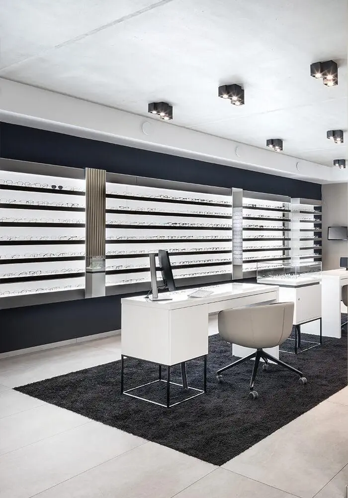 optical display shelves