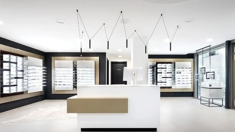 optical interior counter design