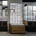 Mosaic wall display, 930x1530x320 mm