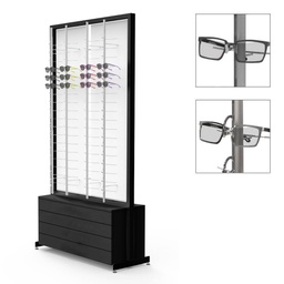 FS display, 2 rotating plates, 8 rods (144), 4 drawers (100), 1032x1980x400 mm