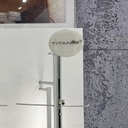 Logo holder for rod, elliptical, 72x58 mm