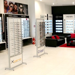 FS display, 2-sided fixed plate with lockable rods