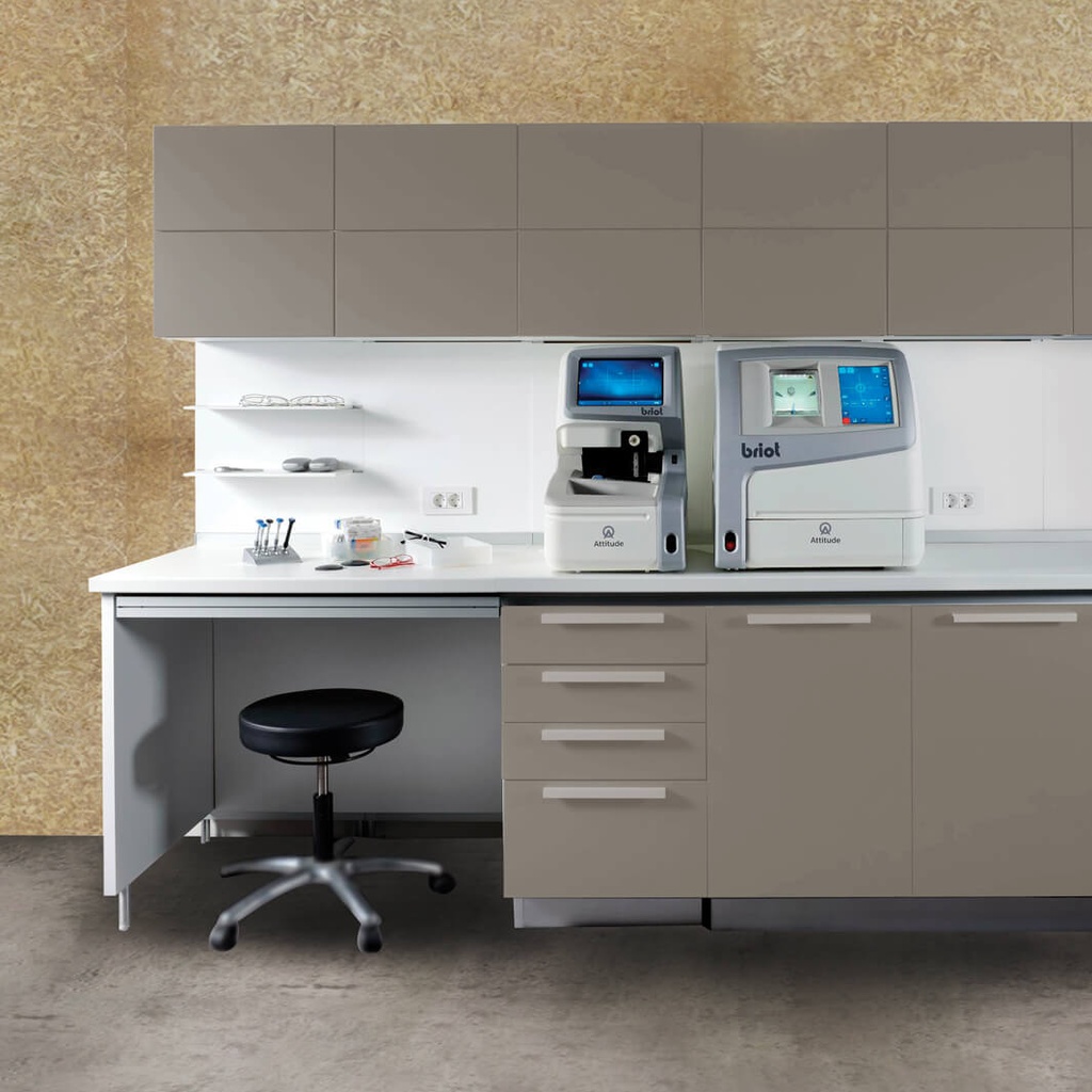 LAB wall cabinet with bi-fold doors, 2 shelves, 500x580x320 mm