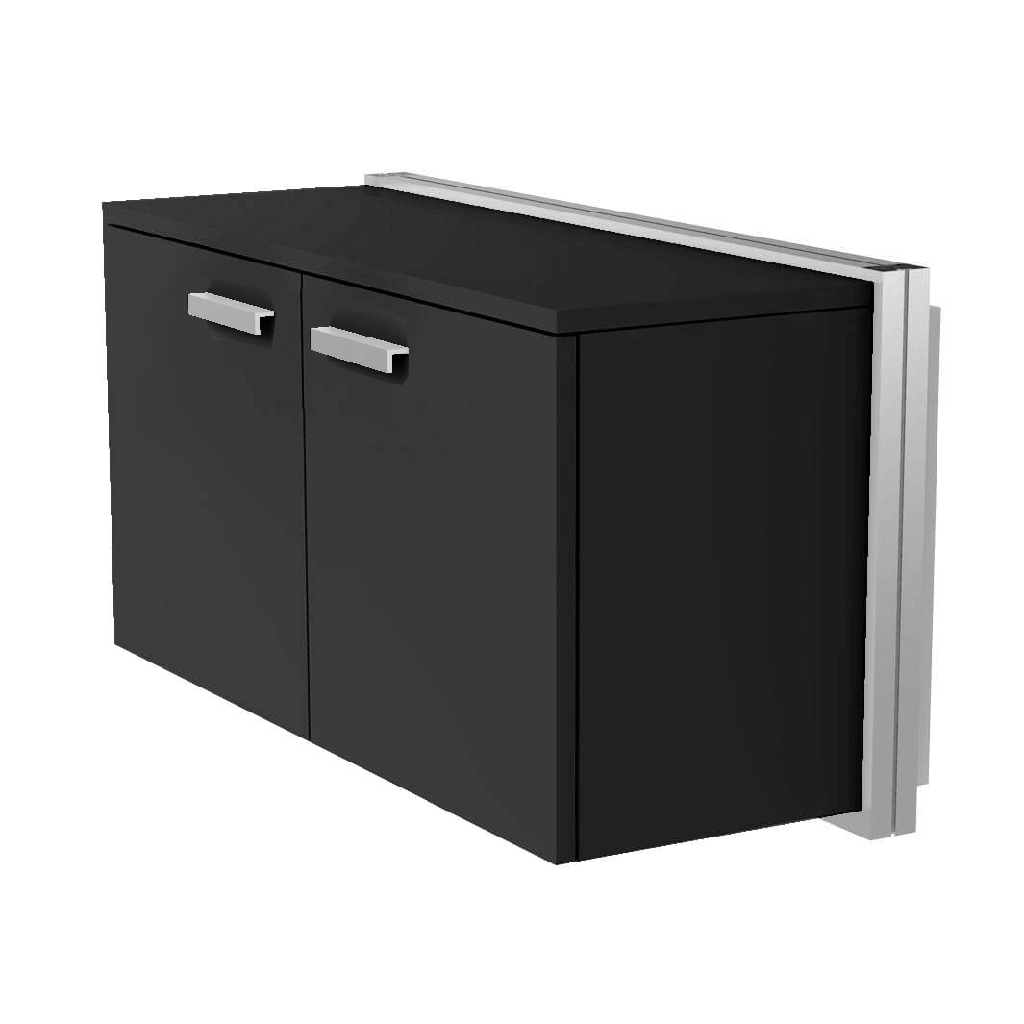 Wall cabinet, 2 doors with handles