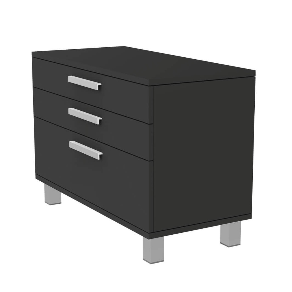 FS cabinet, 3 drawers with handles, soft-close