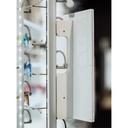 Advertisement holder for rod, exchangeable paper insert, acrylic, DIN A5