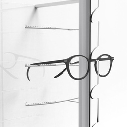 RT wall display, 2 open rods (36), 450x1500x280 mm