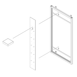 Stripe aluminium frame