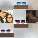 Stripe mirror, 200x200 mm