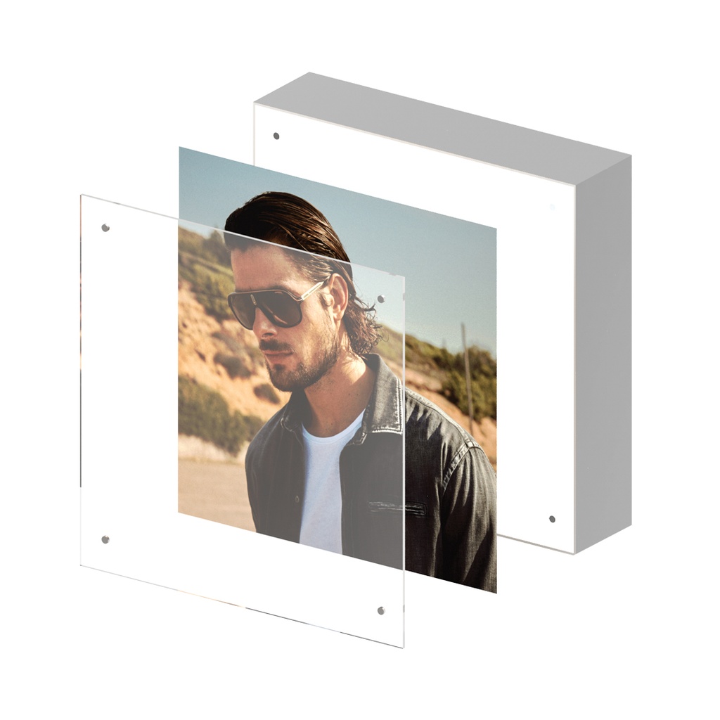 Stripe LED advertising element, magnetic plates, exch. posters, 200x200 mm