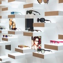 Stripe LED shelf, magnetic bottom, 200x200x50 mm