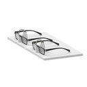 Unilock plate with lockable frame holders, white acrylic