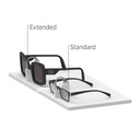 Unilock plate with lockable frame holders, white acrylic