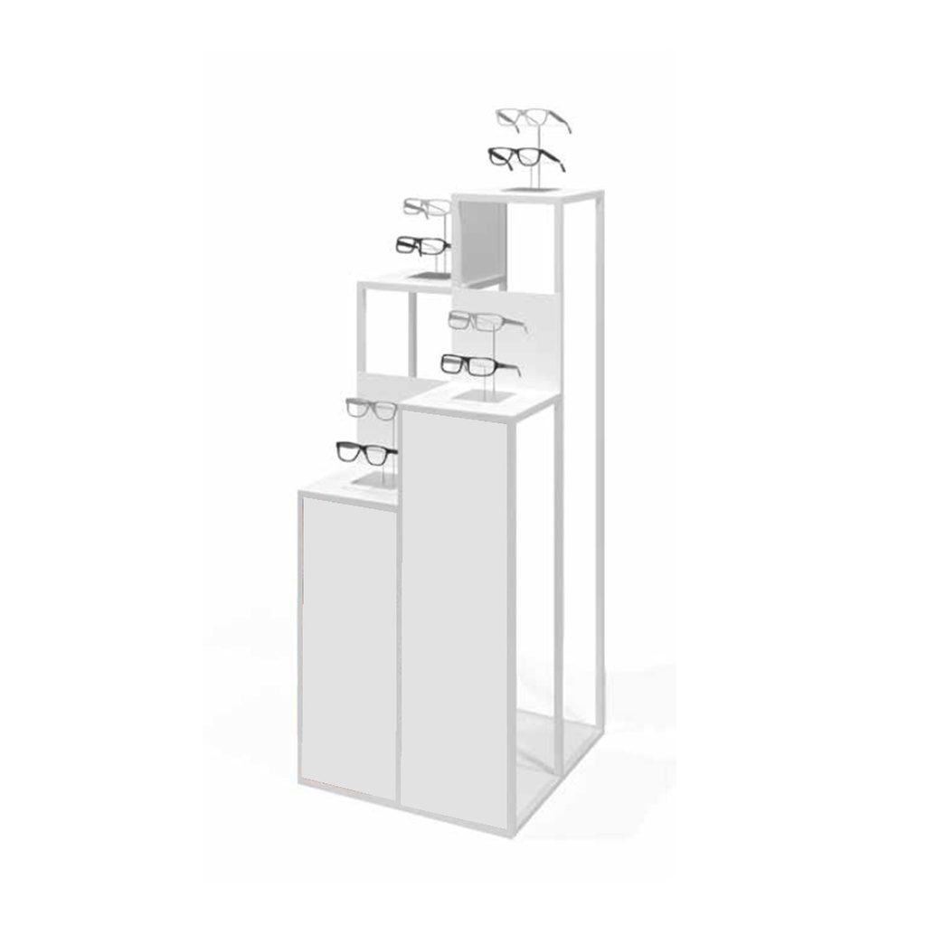 STK pedestal with shelves on 4 levels, 485x1200x485 mm