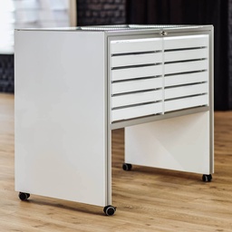 Showcase table with tray(s), acrylic