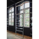 Telescope display, 5 glass shelves, 900x1600-4500 mm
