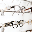 Clear Look frame holder (1), transparent polycarbonate