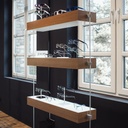 Sky Line Quadro display, 3 LED shelves, 900x1600-4500 mm