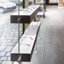 Sky Line Quadro display, 4 LED shelves, 900x1600-4500 mm