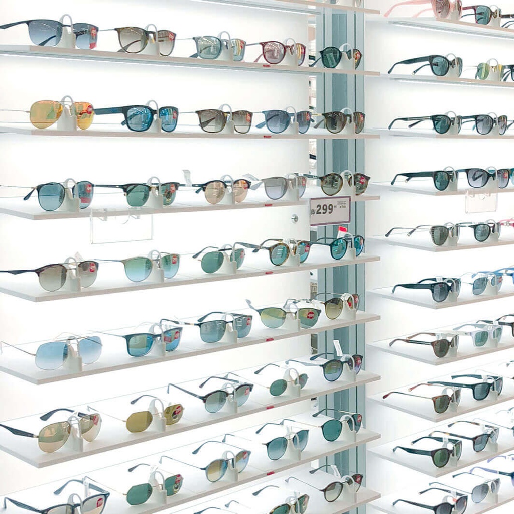 Unilock logo holder, acrylic, paper inserts, 130x60 mm