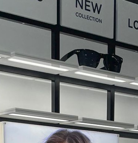 Mosaic LED shelf, white acrylic, 173x200 mm