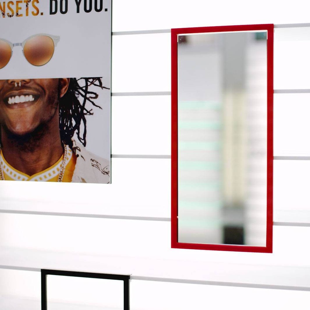 Polar mirror, sliding, 205x438 mm