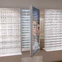 Dual LED advertising panel, exch. posters