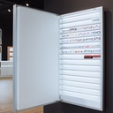 Dual LED advertising panel, exch. posters