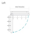 Dual LED advertising panel, exch. posters