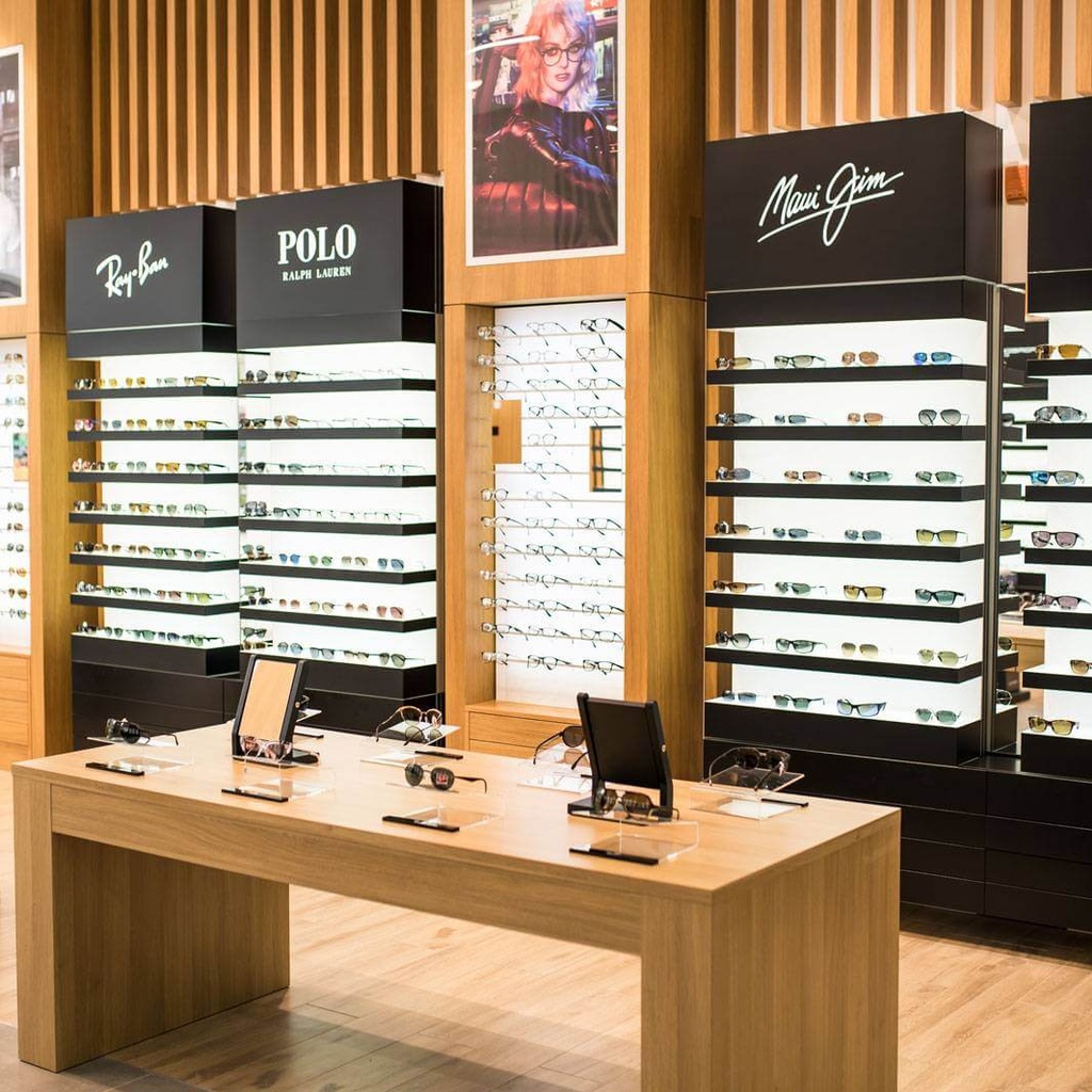 Quadro wall display, 7 LED shelves