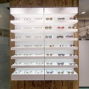 Quadro wall display, 7 LED shelves