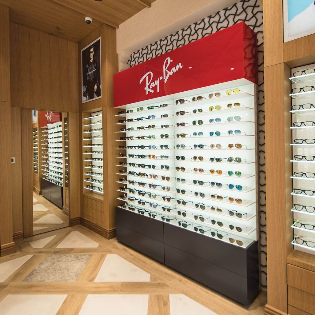 Polar wall display, 7 shelves, LED panel