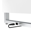 U-shaped electric instrument table, 3 instruments, 1400x700-920x800 mm