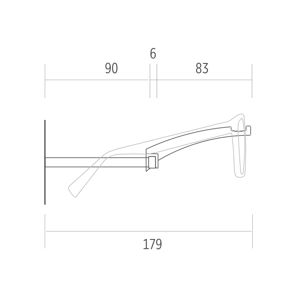 Clear Look aluminium bar, 1 m