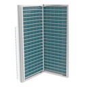 Wall display for contact lenses, 2 storage panels, 700x1500x280 mm
