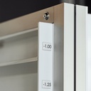 Wall display for contact lenses, 3 storage panels, 900x1500x280 mm mm