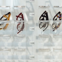 Table display for reading glasses, 1-sided, 300x620x140 mm, 4+20