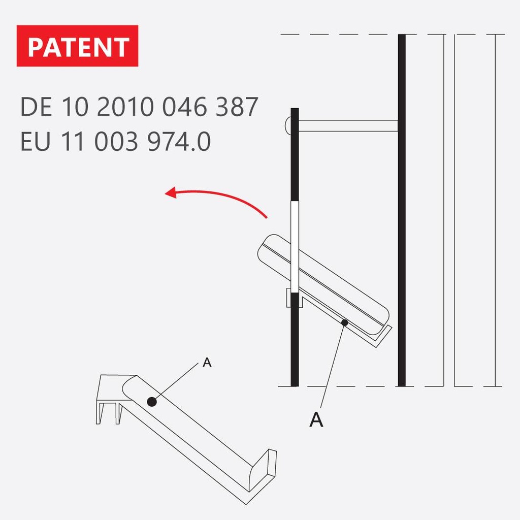 Table display for reading glasses, 2-sided, 300x620x280 mm, 8+40