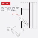 Table display for reading glasses, 2-sided, 300x620x280 mm, 8+40