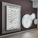 Clear Look kids wall display, cloud shaped, 11 rails (56), 1700x1400x280 mm