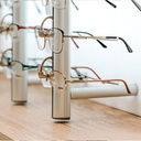 SRC wall display, 2 remote lockable rods (36), 450x1500x280 mm