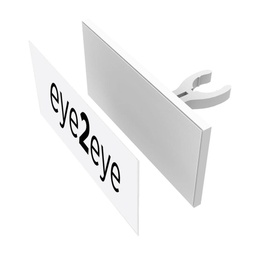 Magnetic stripe with print for logo holder, 120x50 mm