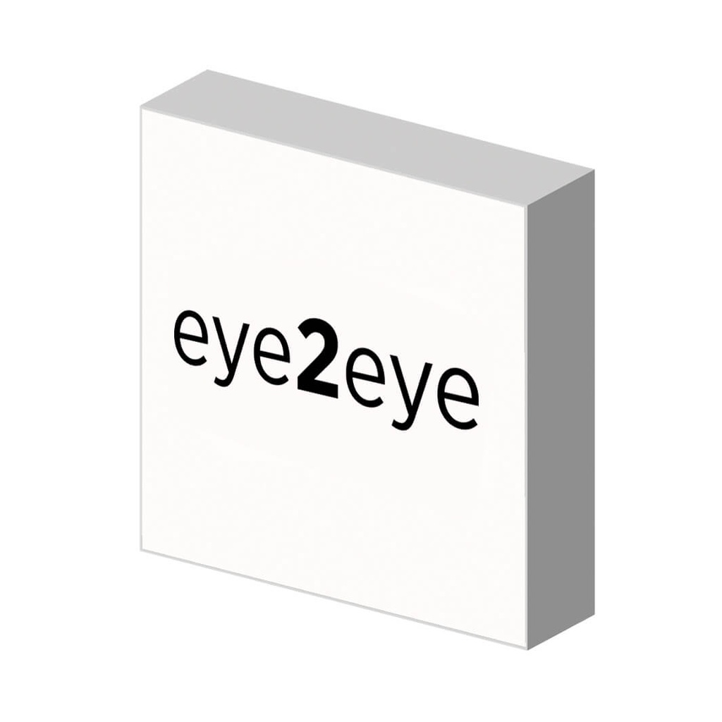 Stripe LED logo plate with print, magnetic, 200x200 mm