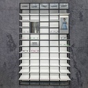 Mosaic wall construction, 930x1530x320 mm