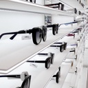 Vivida wall display, 10 LED shelves, acrylic, edge lighting