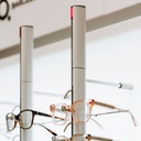 SRC wall display, 3 remote lockable rods (54), 700x1500x280 mm