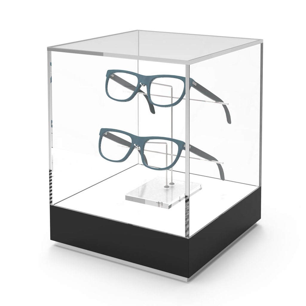 Piedistallo, corpo completo con box in acrilico