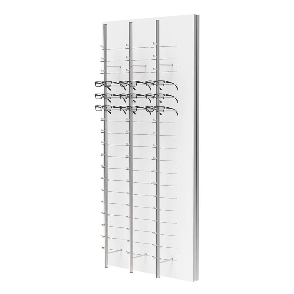 RR wall display, 3 open rods (54 frames), 700x1500x280 mm